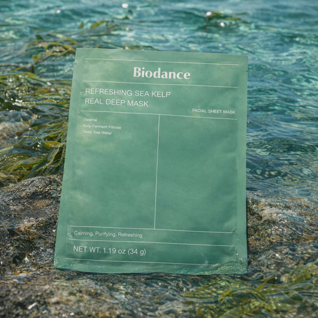 BIODANCE Refreshing Sea Kelp Real Deep Mask Sheet – hidratáló és nyugtató fátyolmaszk