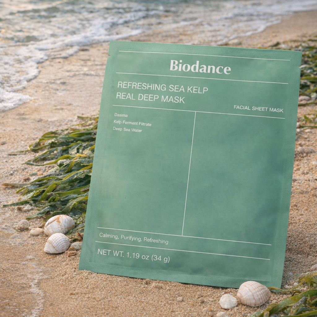 BIODANCE Refreshing Sea Kelp Real Deep Mask Sheet – hidratáló és nyugtató fátyolmaszk